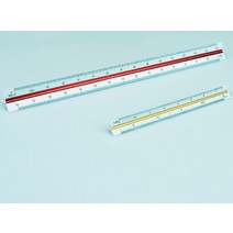 socean 고배율 저배율 15cm/30cm 도면 축척 3면 스케일 자 지도 척도 그리기 건축 인테리어 삼각 지도 측정 설계 지형, 30cm - 고배율