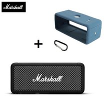 블루투스 스피커 앰프 MARSHALL EMBERTON 무선 블루투스 스피커 IPX7 방수 스테레오 베이스 야외 휴대용 플, 09 Black and blue case