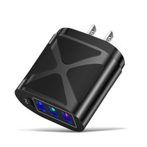 전동킥보드충전기 전기자전거 전동휠 충전기 olaf 48w usb 충전기 qc 3.0 4.0 type c pd 고속 충전 벽 충전기 eu us 플러그 어댑터 usb c 충전기호환, 우리 흑인