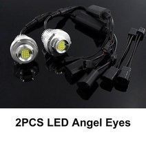 자동차라이트부품 160w Canbus 천사 눈 LED 마커 조명 화이트 BMW 5 시리즈 E60 E61 LCI 헤일로 링 전구, 01 WHITE