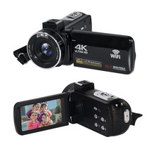 디지털캠코더 4k 56mp 18x 3.0quot ips 터치 스크린 핸드헬드 youtube용 wi fi 27, 없음