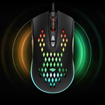 6단 DPI조절 매크로지원 LED 게이밍마우스 / 오버워치 리니지 PC 저소음 디자인 예쁜