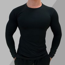 가성비전기자전거 전기전동자전거 남성용 압박 티셔츠 타이트 러닝 조깅 운동 스포츠웨어 긴 소매 러쉬, 07 B-Black, 01 S Fit ( 45-55 Kg )
