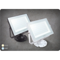 씨티오 LED 사각놀출투광기 50W 상가 식당 간판 외벽 야외행사 매장 펜션 등기구, 백색, 전구색(3000K)