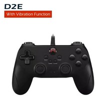 Youpin-BETOP D2E 유선 게임 패드 PS3/PC/TV 박스/PS4/스팀/슈퍼 콘솔 컨트롤러 USB 연결 핸들 조이스틱, 02 Black