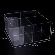 파티션 4/6/10 그리드 투명 저장 상자 아크릴 보석 디스플레이 액세서리 데스크탑 마무리 파티션, 01 4 grids