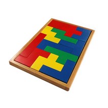 6세 7세 원목교구 테트리스모양 컬러 퍼즐 5세 도형교구 7살 어린이 주니어