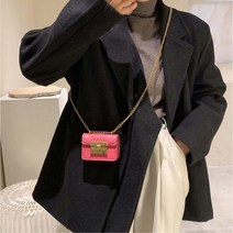초미니백 가벼운 미니 스퀘어백 체인 크로스 바디백 장식용 마이크로 가방