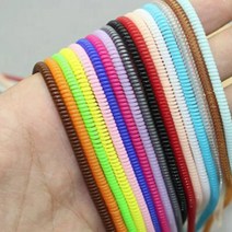 USB선 케이블보호커버 단선 파손방지 TPU 스프링캡 튜브, 투명