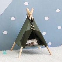 고양이 텐트 집 동굴 바구니 숨숨집 침대 삼각 강아지, 01. 중형, 02. 삼각동 다크그린하우스(8kg 이내)