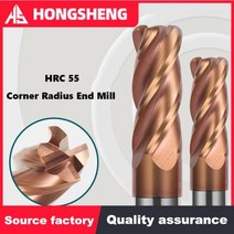 R0512 불노즈 커터 코너 반경 엔드 밀 CNC 텅스텐 스틸 금속 라우터 공구 표면 가공 카바이드 밀링 커터, 16R2X16X100