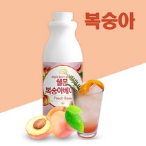 쉘몬 음료베이스 과일농축액 복숭아 1kg, 복숭아베이스 1kg