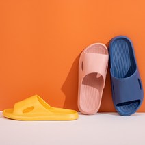 가정용 슬리퍼 여성 여름 미끄럼 방지 스테핑 똥 느낌 가정용, 녹색 36-37