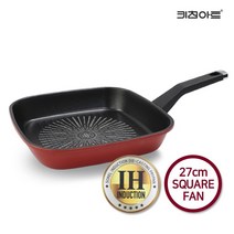키친아트 소렐 티타늄코팅 인덕션가능 사각후라이팬 27cm, 상세설명 참조, 없음