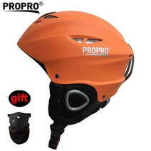 PROPRO-일체형 성형 겨울 스키 헬멧 성인 여성용 야외 스포츠 안전, 03 ORANGE