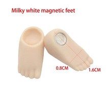 오비츠 11 BJD 구체관절인형 세트 YMY 바디 GSC 헤드에 적합 Ob11 핸드 액세서리, feet(Milky white)