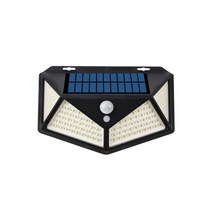 태양광 정원등 가로등 투광기 벽등 폴대 모음, 태양광 LED 4면 감지 센서등 114구