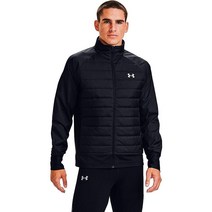 언더아머 Under Armour Run Insulate 하이브리드 남성용 러닝 피트니스 재킷 블랙 블랙. 683382