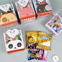 미니블럭 +간식 +스티커포함 5개세트 유치원 생일 답례 구디백 달콤가득, 남아, 베베토젤리추가