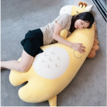 포근 동물친구들 바디필로우 기린 공룡 유니콘 대형 모찌 바디필로우, New.포근공룡 100cm