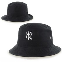 47브랜드 뉴욕양키스 MLB 버킷햇 남자 여성 등산 낚시 벙거지 모자 B-BKT17GWF-BKF, B-BKT17GWF-BKF:L/XL