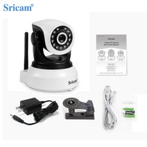 가정용 cctv 아파트 현관 문 강아지 방범용 집안 사무실 sricam 3 0mp 스마트 홈 실내 와이파이 ip 카메라 양방향 오디오 인체 자동 추적 무선 비디오 감시 보안, 카메라 32g 카드, au 플러그