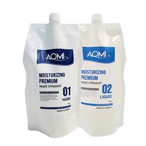 잎파랑 모이스쳐라이징 프리미엄 볼륨매직스트레이트 500g 강모 건강모 손상모 2제액상크림, 액상2제