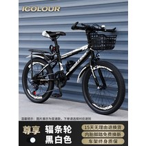 출퇴근 자전거 26인치 24인치 22인치 여성용 초등 초등학생, 단일 속도, [프리미엄 에디션] 흑백