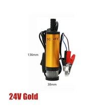 미션오일 자가오일교환기 오일교환펌프 엔진오일 휴대용 미니 12v 24v dc 디젤 물 펌핑용 전기 잠수정 알루미늄 합금 쉘 12lmin 연료 이송, 24v-골드