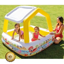 어린이 캐노피 튜브 사각풀장 옥상 미니수영장 간이수영장 테라스 오감매트