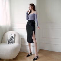웬디 빅 리본 포인트 스커트 SK11449