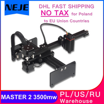 레이저 각인기 소형 금속 레벨 마킹기 neje master 2s 3500mw 7w 조각 기계 gd32 mcu cnc 30w 40w laser engraver logo app, 협력사, 마스터 2s 40wmachine