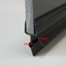 도어씰링스트립 2pcs 방수 샤워 도어 씰링 스트립 워터 스토퍼 Weatherstrip 유리 스크린 씰 4 12mm 갭 실러, [03] 2pcs (50cm), [04] use for 12mm glass