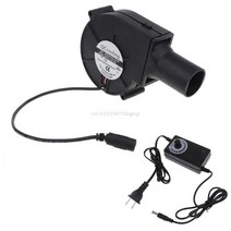 산업용송풍기 낙엽청소 고기집 엔진블로워 EU/US 플매트 카펫 러그 바베큐 팬 12V 1.2A 4300RPM 공기 송풍, 02 US Plug-33mm