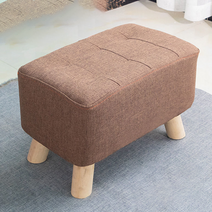 페르세오 패브릭 낮은 스툴 보조의자 현관, 브라운