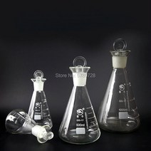 플라스크 삼각 과학 도구 요오드 삼각형 높은 붕규산 유리 콘 측정 50ml 100ml 150ml 250ml 500ml 1000ml 1 개 세트, [01] 50ml