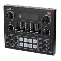 외장사운드카드 V9 오디오 사운드 카드 3.5mm 마이크 헤드셋 라이브 방송 스튜디오 전화 컴퓨터 어댑터, 01 V9