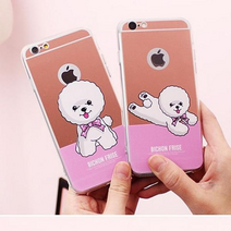 아이폰8 비쑝프리제 미러케이스 Iphone8 핸드폰케이스, 로즈골드_놀아주숑, 없음