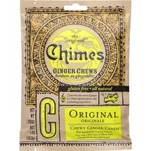 Chimes Ginger Chew Original Candy Gluten Free Vegan, 2pack