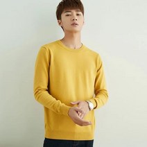 HXT 겨울 무지 니트 티셔츠 풀오버 기본 이너 베이직 스웨터 남성상의 14컬러