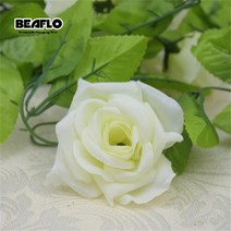 2.4 m 실크 인공 Roses 꽃 등나무 String 넝쿨 와 그린 잎 대 한 홈 웨딩 Garden Decoration 걸 이식 환 벽, [11] WHITE