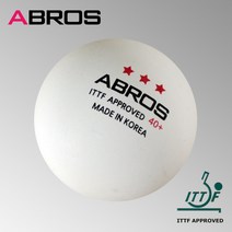 에이브로스 ABROS 3성 40  ITTF공인 시합구(ABS소재)6개입