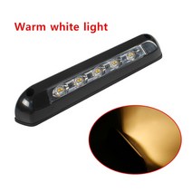 루프박스 RV LED 천막 포치 라이트 방수 모터홈 캐러밴 인테리어 벽 램프 조명 바 밴 캠핑카 트레일러 외부, 3.LED Warm White, 3.LED Warm White
