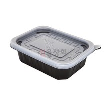 사각 죽용기 JH 1310 소 300ml 300세트 검정, 1개, 300개입