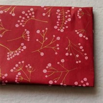 꽃다발포장지 꽃자재 예븐 꽃 포장지 부자재 10pcs 컬러 패턴 티슈 페이퍼 Diy 세공 공예 스크랩북 종이 웨딩 파티 장식 선물 꽃다발, red flower