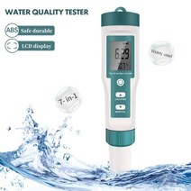 가정용 염도측정기 집 업소용 염도계 ORP/염분/PH/TDS/EC/SG/TEMP 미터 7 in 1 디지털 PH 테스터 ORP 모니터 풀 수프 수족관 용 수질 감지기, 중국 _백라이트 없이