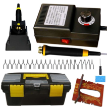 핫브러시 우드버닝기 나무 그림 글씨 새기기 온도조절, LH25GHT 럭셔리 슈트