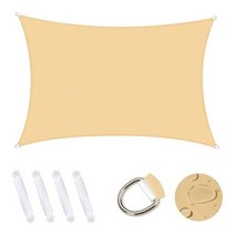 BMDT-방수 태양 그늘 캐노피 천막 보호소 야외 파티오 가든 카 포트 (베이지 옐로우), as shown, 2.5x3 meter