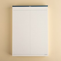 애니캐넌 a4 양면 노트패드 떡메모지, 검정(black)