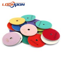 다이아몬드 연마 패드 4 화강암 대리석 석재 유리 타일 용 100mm 습식 버핑 디스크 30 8000 그릿 100x4mm 새로운 1 개, One Color_5000, One Color_5000, 상세 설명 참조11